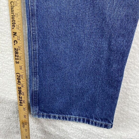 Carhartt Jeans Mens 42x32 Blue Actual 40x32 Relaxed Fit Straight Leg Workwear - Picture 6 of 15